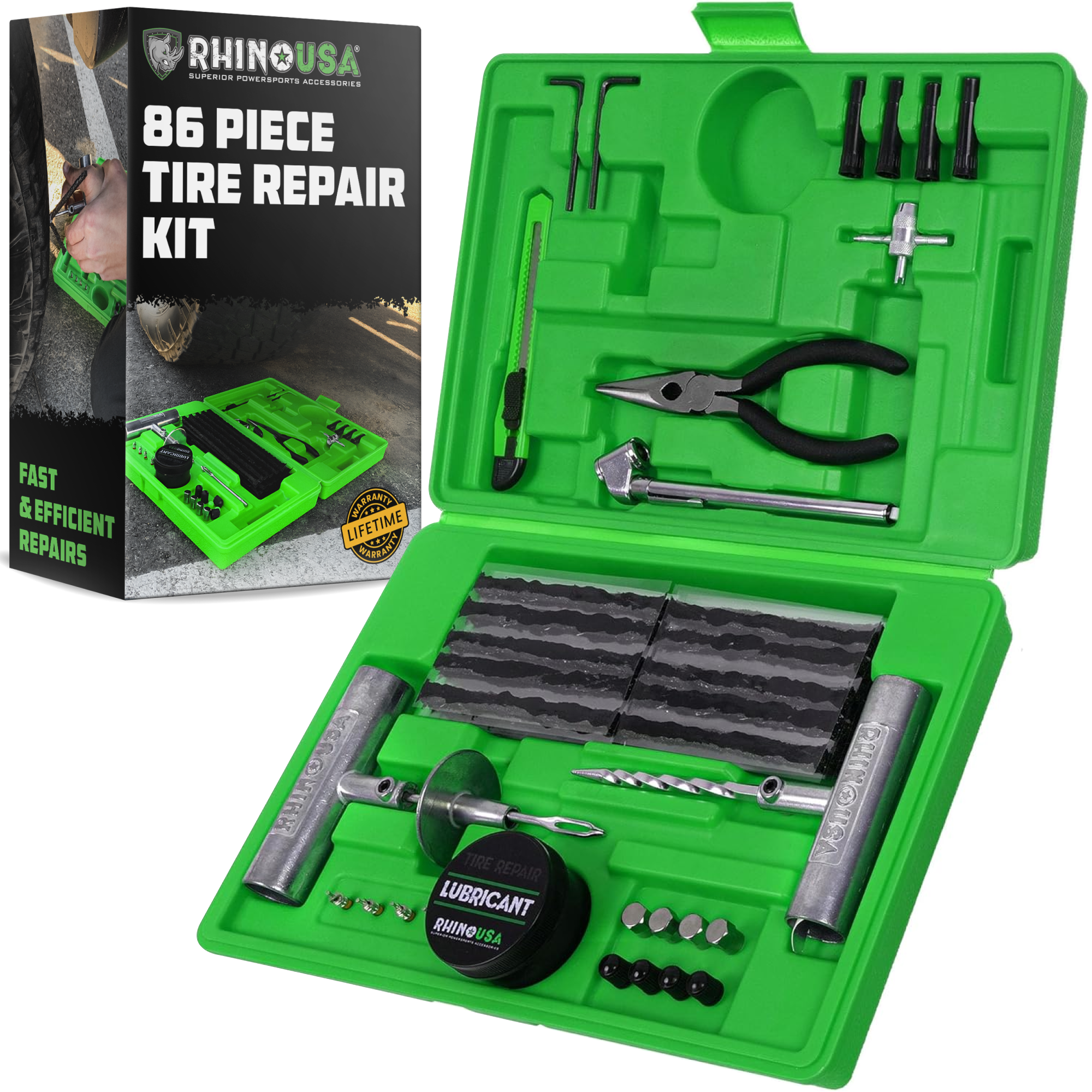Best Tire Repair Kit (86 Piece) Rhino USA - Main Image