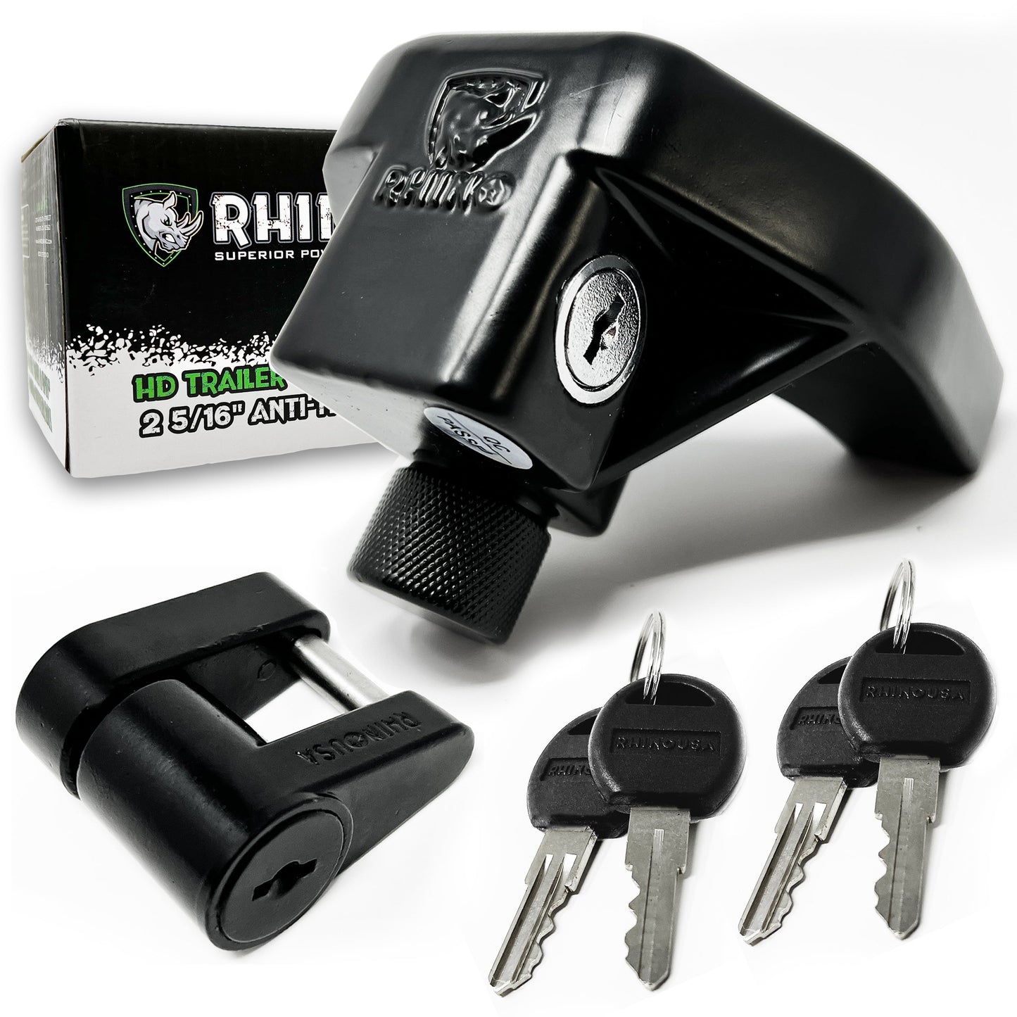 Trailer Coupler Lock Kits Rhino USA 2-5/16"
