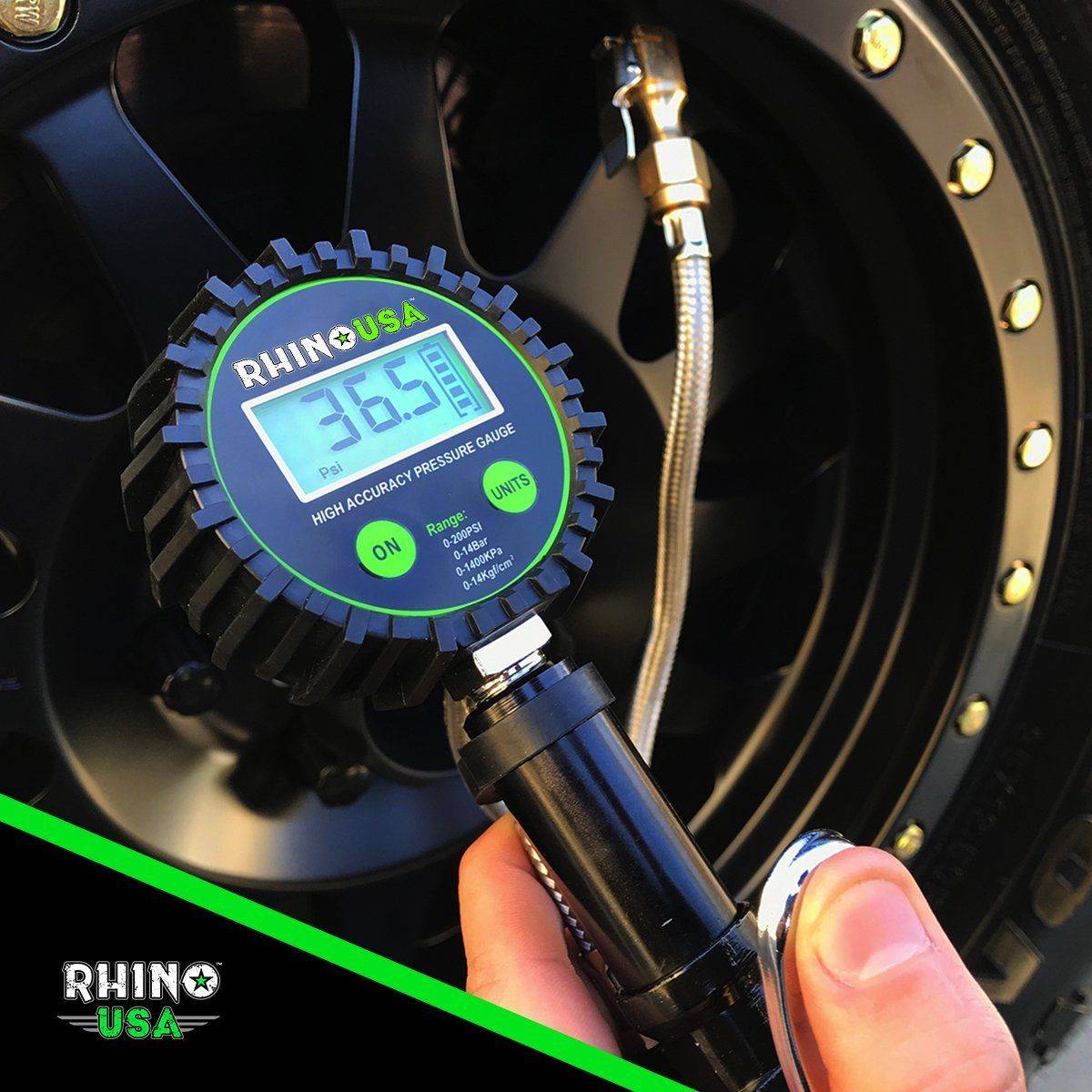 200 PSI Tire Inflator Gauge Gauges Rhino USA, Inc.