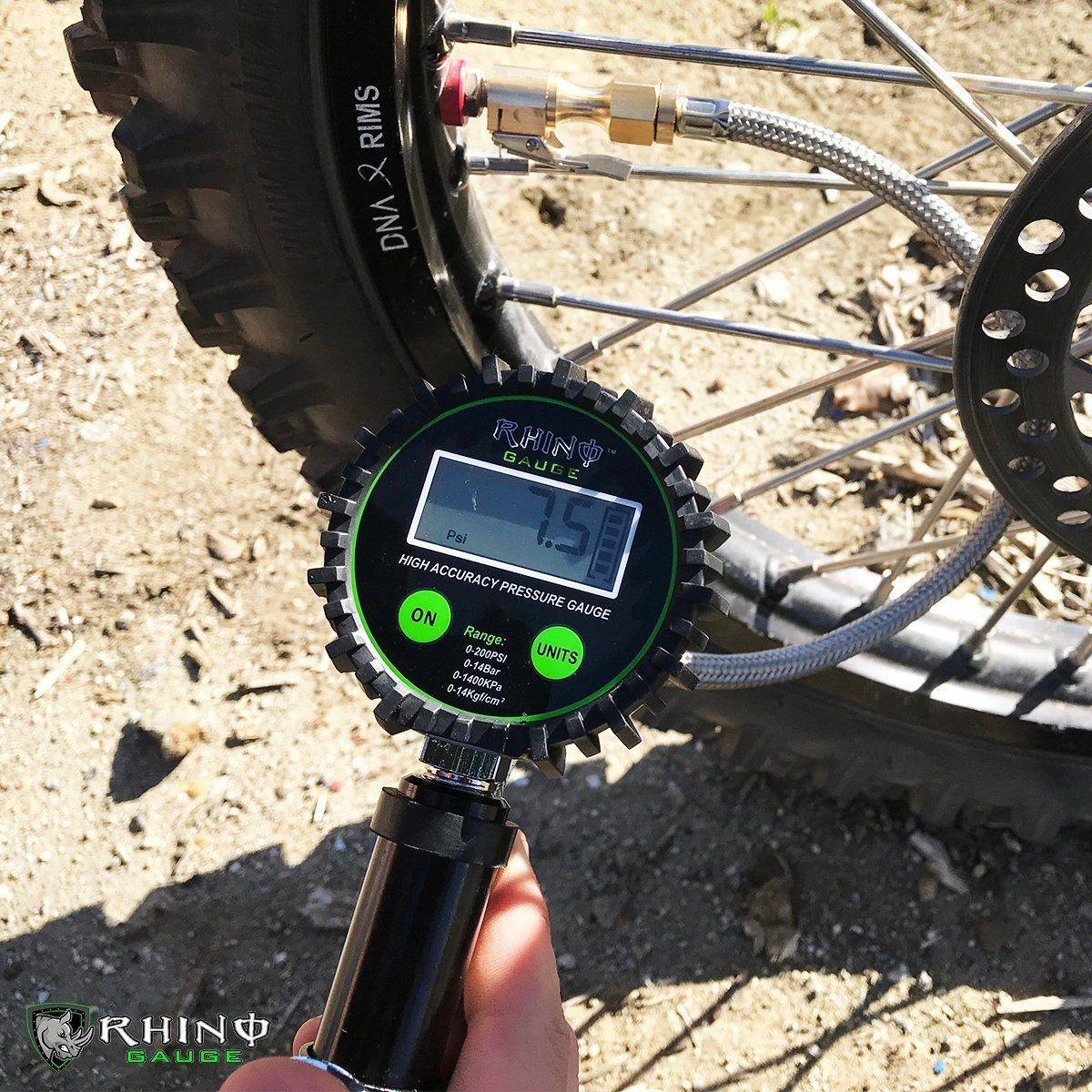 200 PSI Tire Inflator Gauge Gauges Rhino USA, Inc.