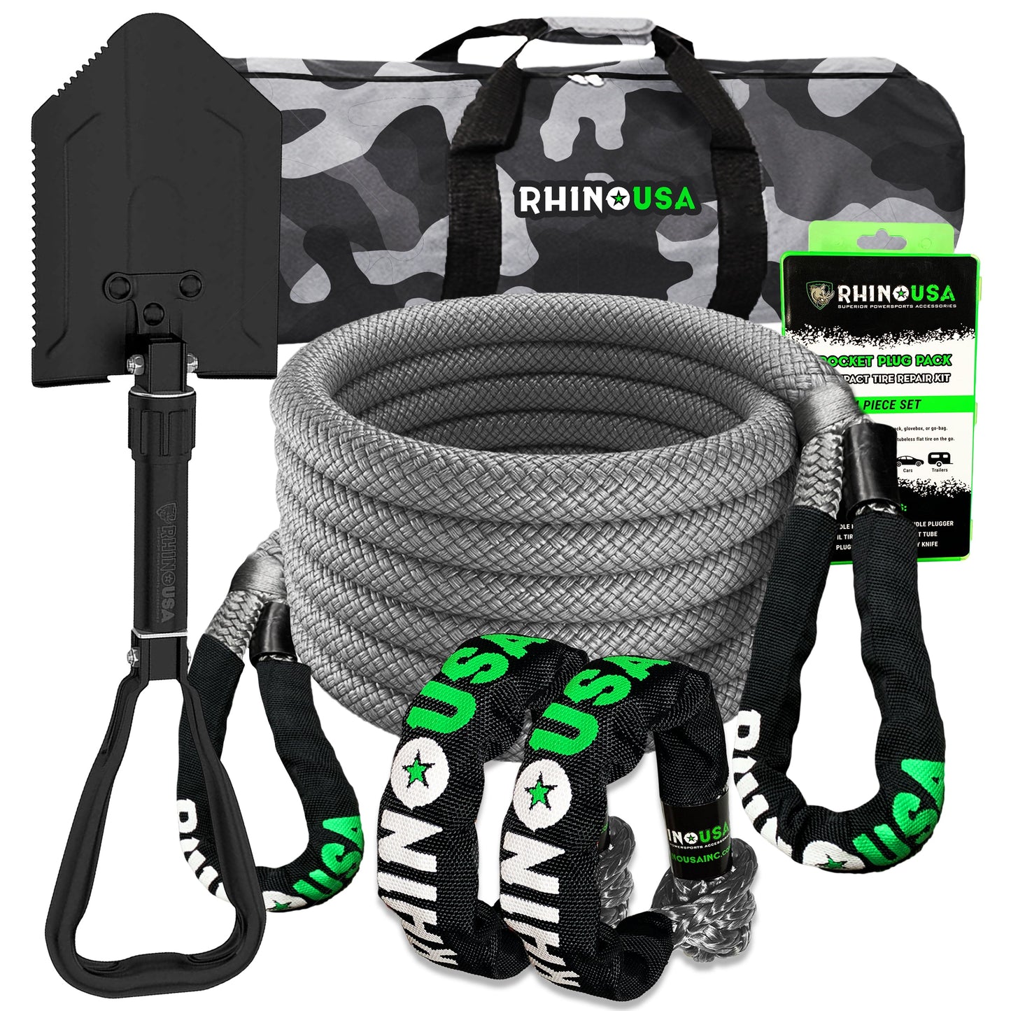 20,000lb Pro Kinetic Kit Recovery Rhino USA