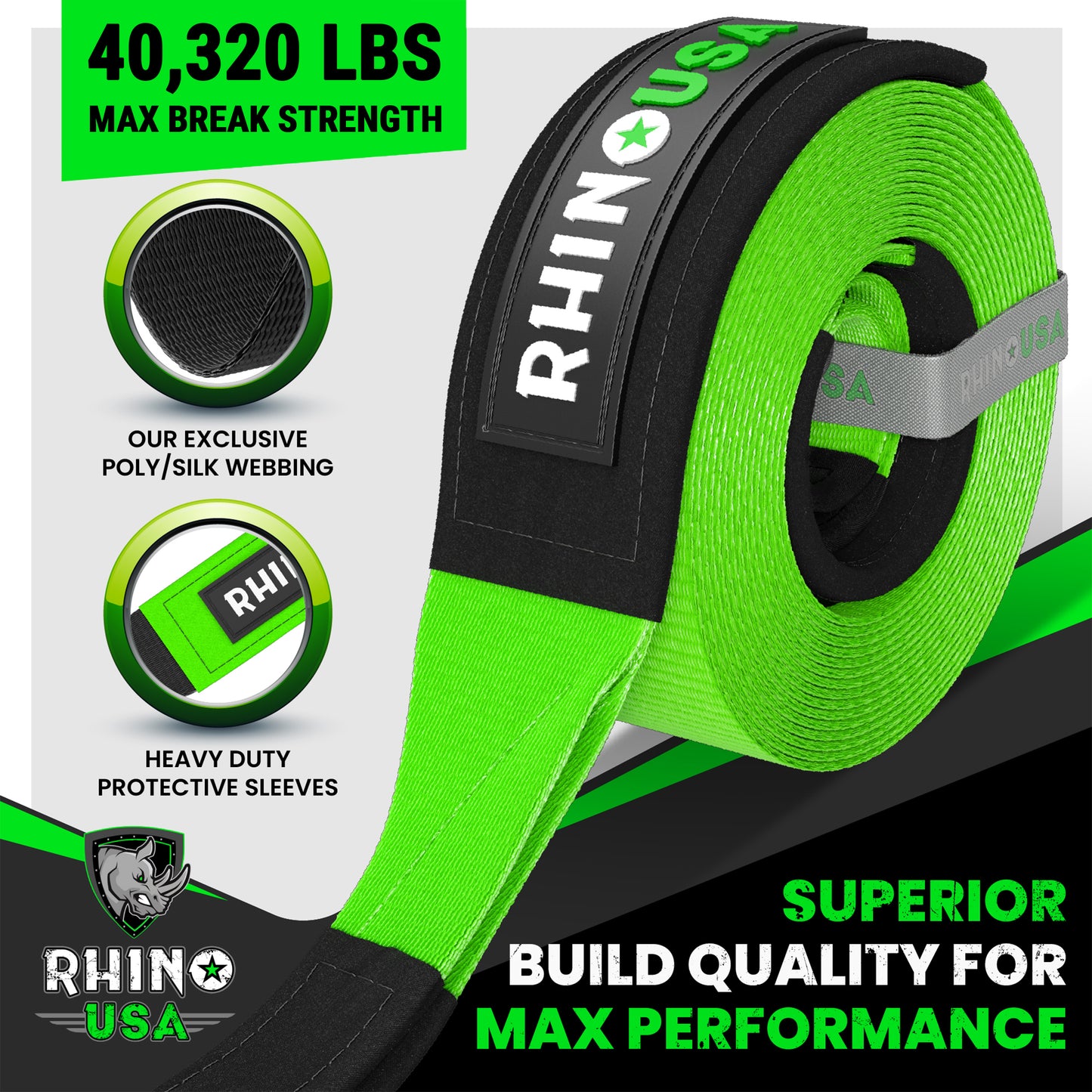 4" x 30' Ultimate Recovery/Tow Strap