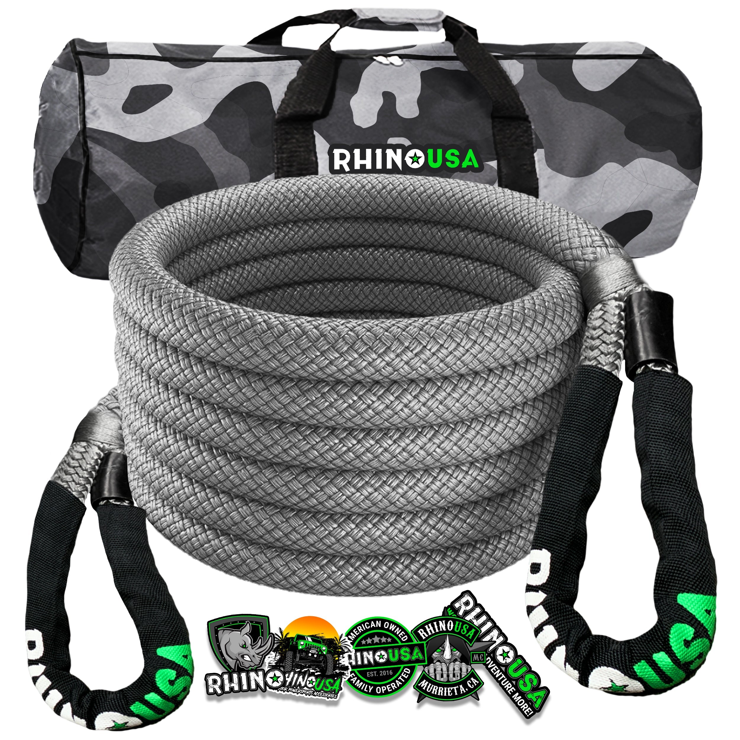 1-1/4 Ultimate Kinetic Recovery Rope (52,300 lb MTS, 17,434 lb