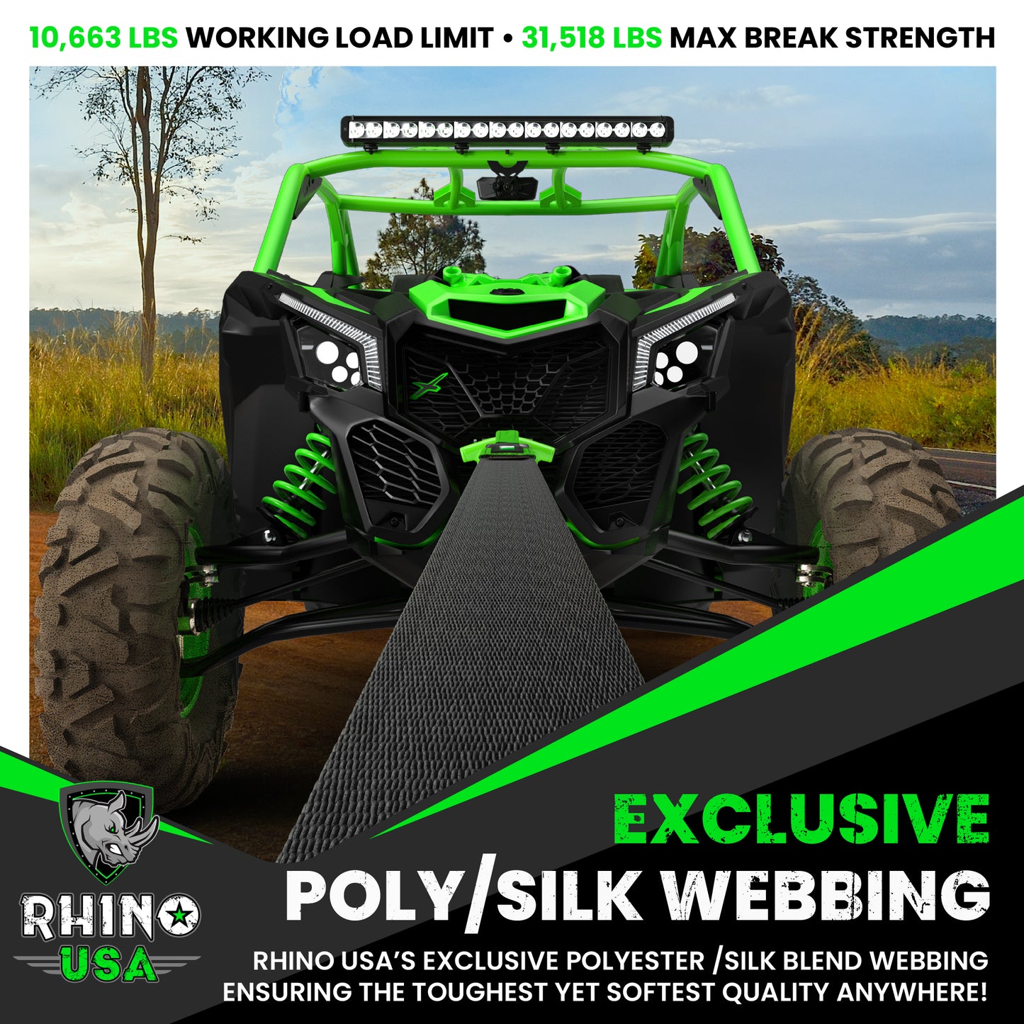 3" Ultimate Recovery Tow Strap