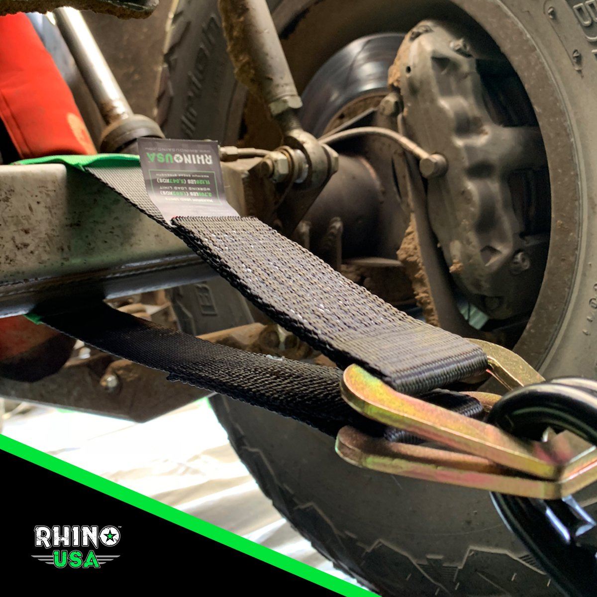 2" x 38" Axle Tie-Down Straps (4-Pack) Rhino USA, Inc.