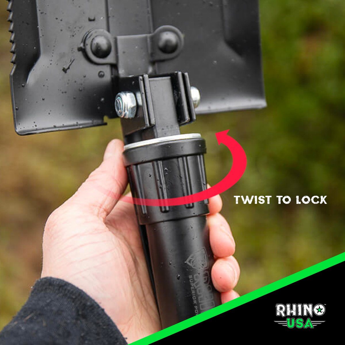 Folding Survival Shovel w/ Pick Recovery Rhino USA, Inc.