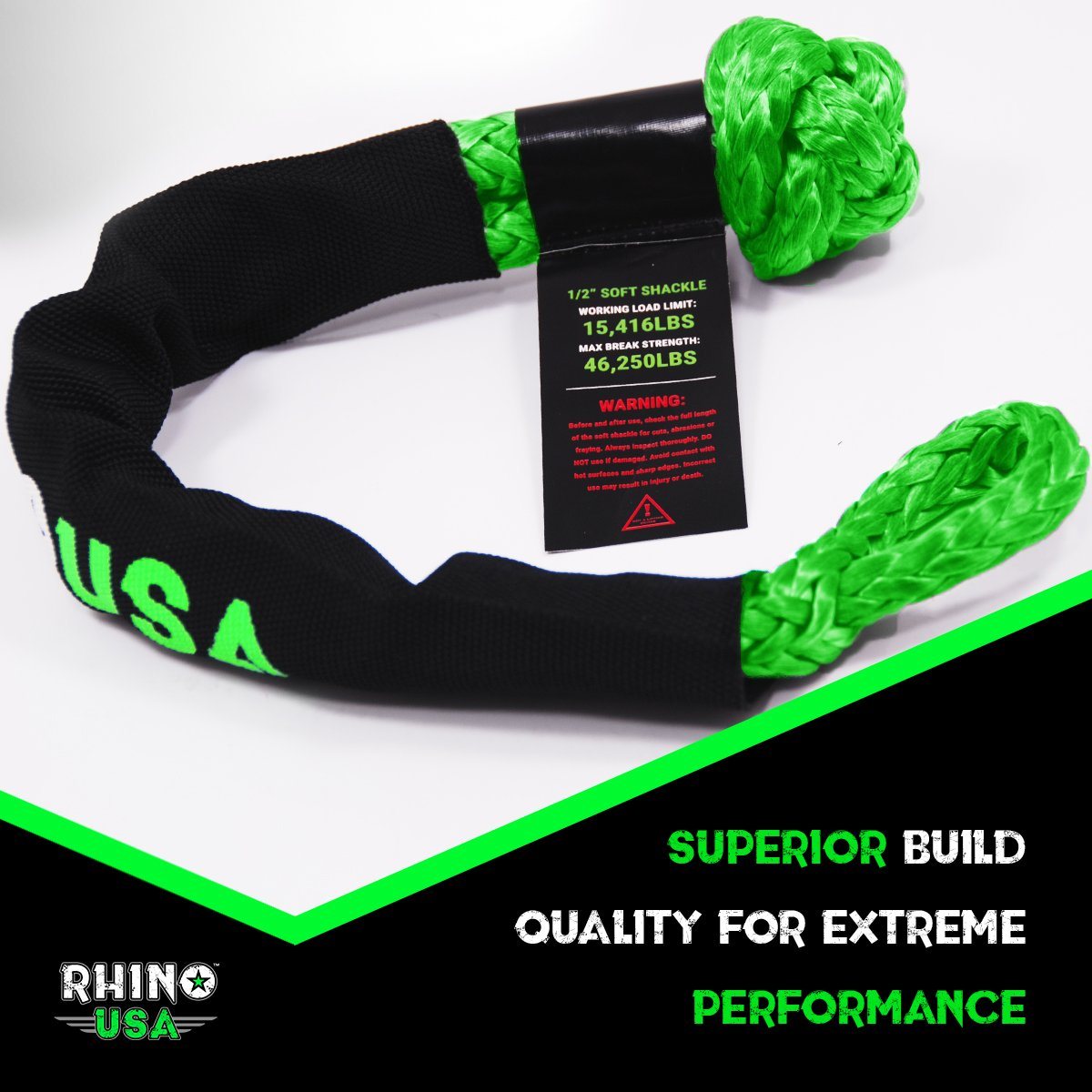 1/2" x 22" Synthetic Soft Shackles Rhino USA