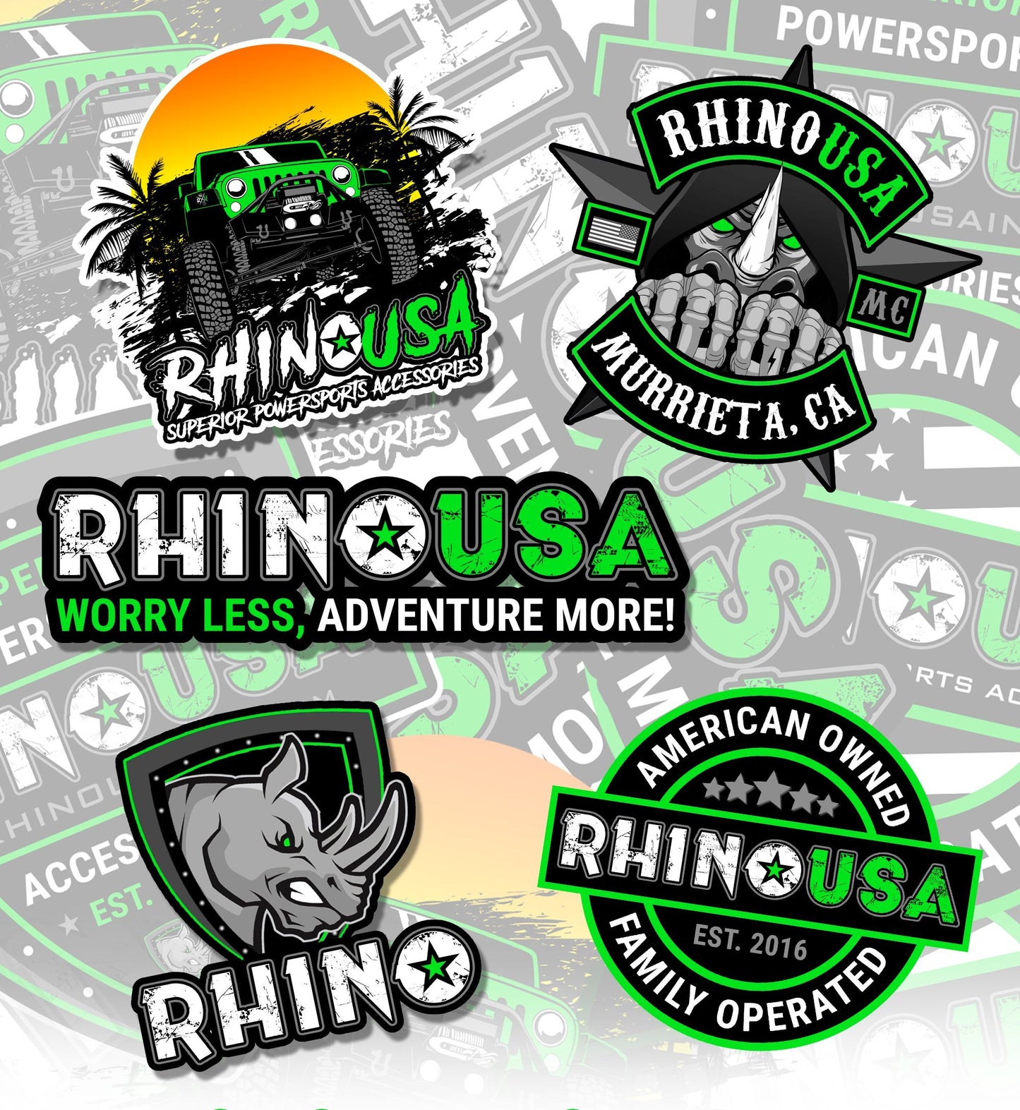 Rhino USA Sticker Pack Rhino USA, Inc.