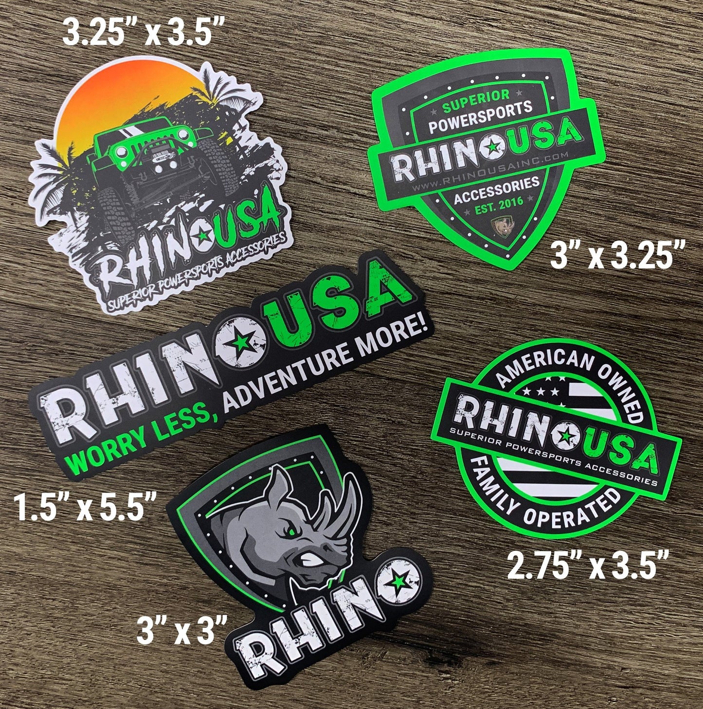 Rhino USA Sticker Pack Rhino USA, Inc.