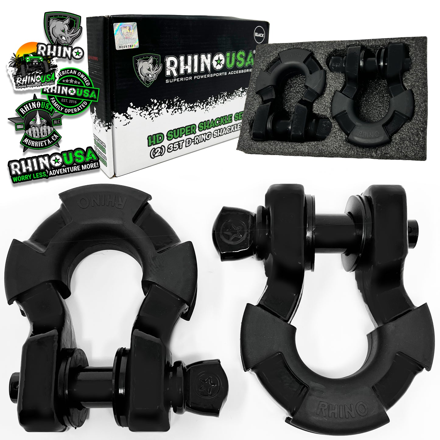 8 Ton Super Shackles w/ Isolators