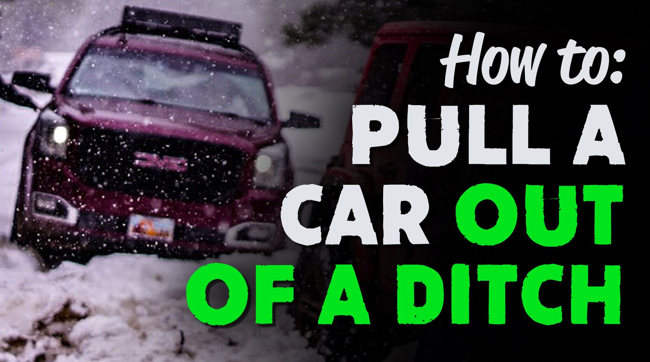 How to Pull Your Car out of a Ditch Safe and Fast! Rhino USA