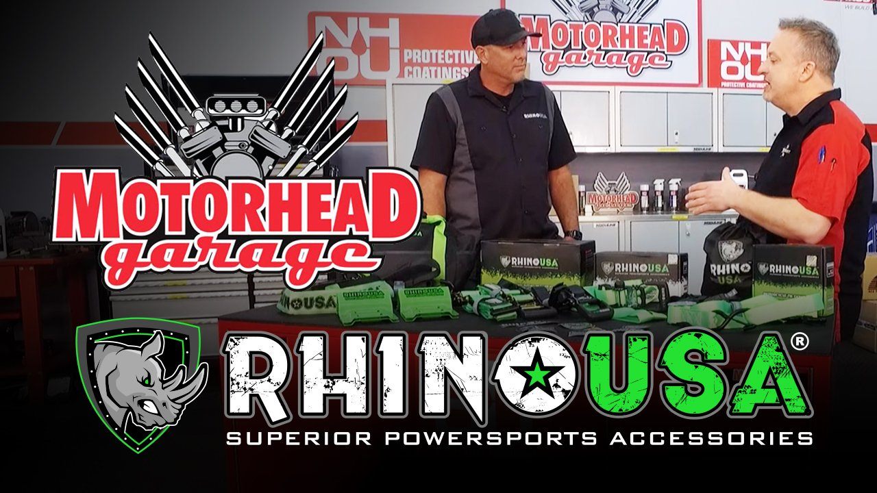 Rhino USA Tie-Down Segment on Motorhead Garage!