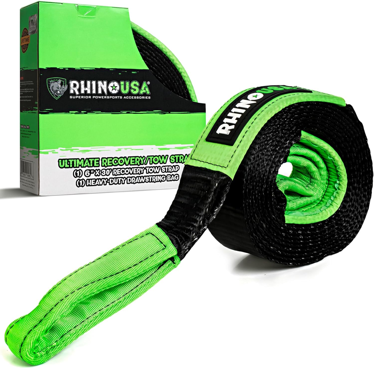 2" 20,000 LBS 17ft Super Heavy Duty Tow Strap Recovery Strap MADE IN 2" 20,000 LBS 17ft Super Heavy Duty Tow Strap Recovery Strap MADE IN