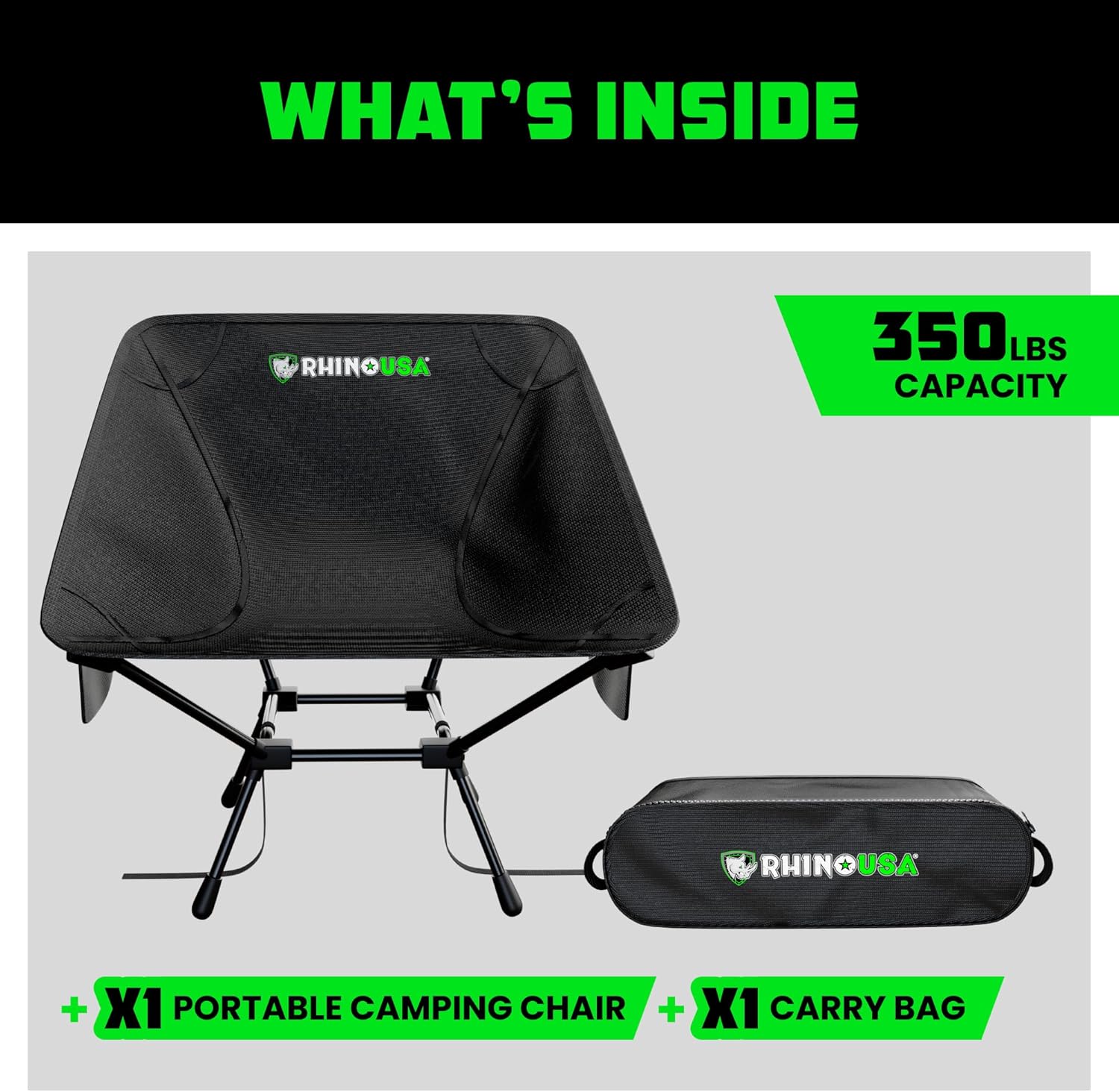 rhino rack campingstuhl Portable Camping Chair – Rhino USA