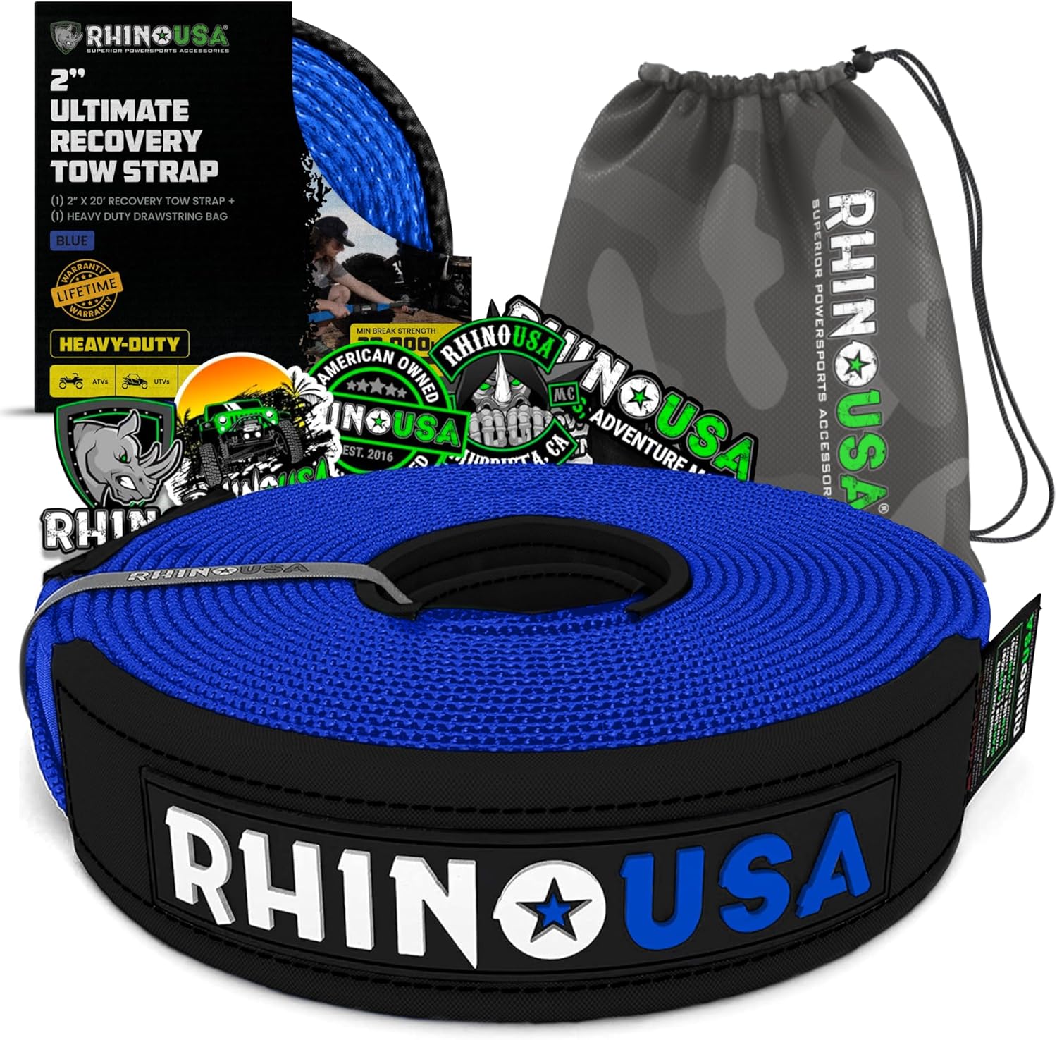 BRIDGELAND 12 Ft. X 4 In. 11000 Lbs. Tow Rope Recovery Sling 91035 - Foto 4