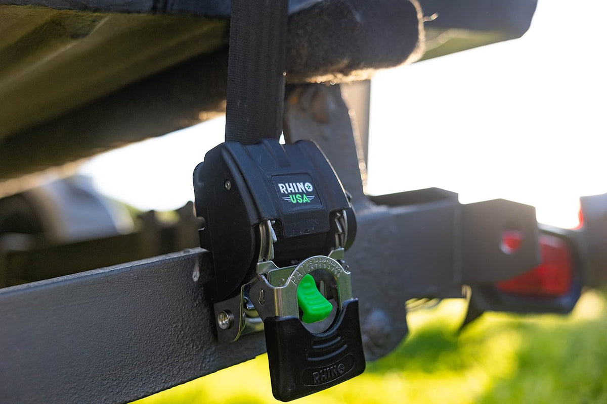 Retractable Boat Transom Tie-Down Straps (2