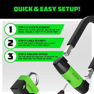 rhino lock fahrradschloss Heavy-Duty Bike Lock Set