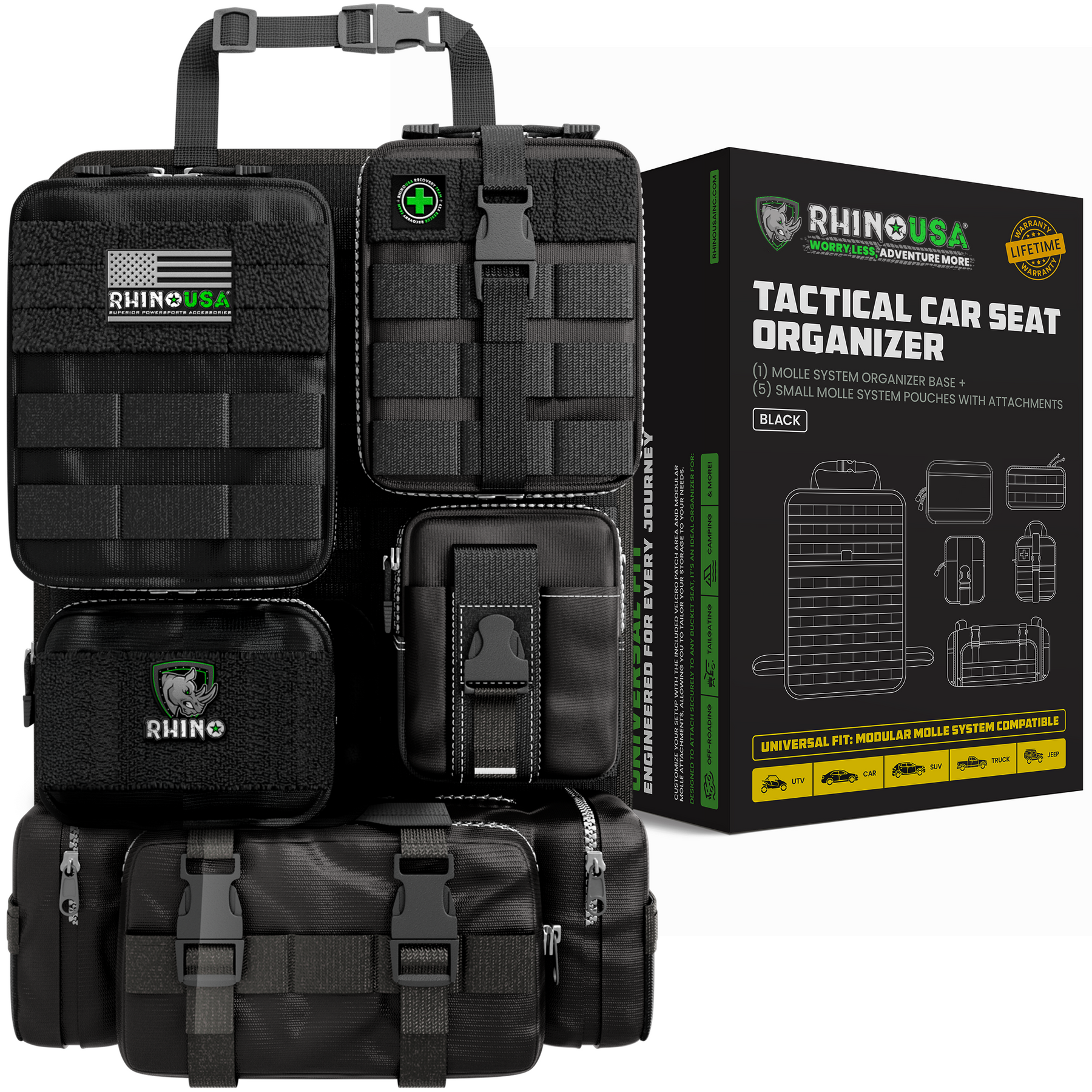 Tactical Car Seat Organizer – Rhino USA