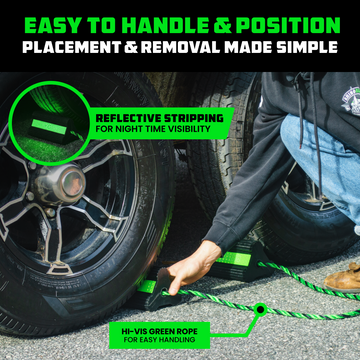 Heavy-Duty Rubber Wheel Chocks – Rhino USA