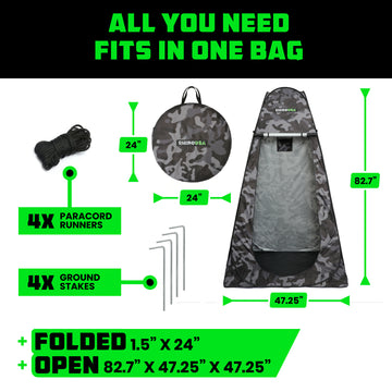 pouch tent Outdoor Pop-Up Privacy Tent – Rhino USA