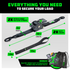 2" x 10' Retractable Ratchet Straps (2-Pack Black, Retail Packaging)