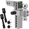 Rhino USA 10 inch drop trailer hitch in silver for 2.5 inch receivers with dual ball mount and locking pins
