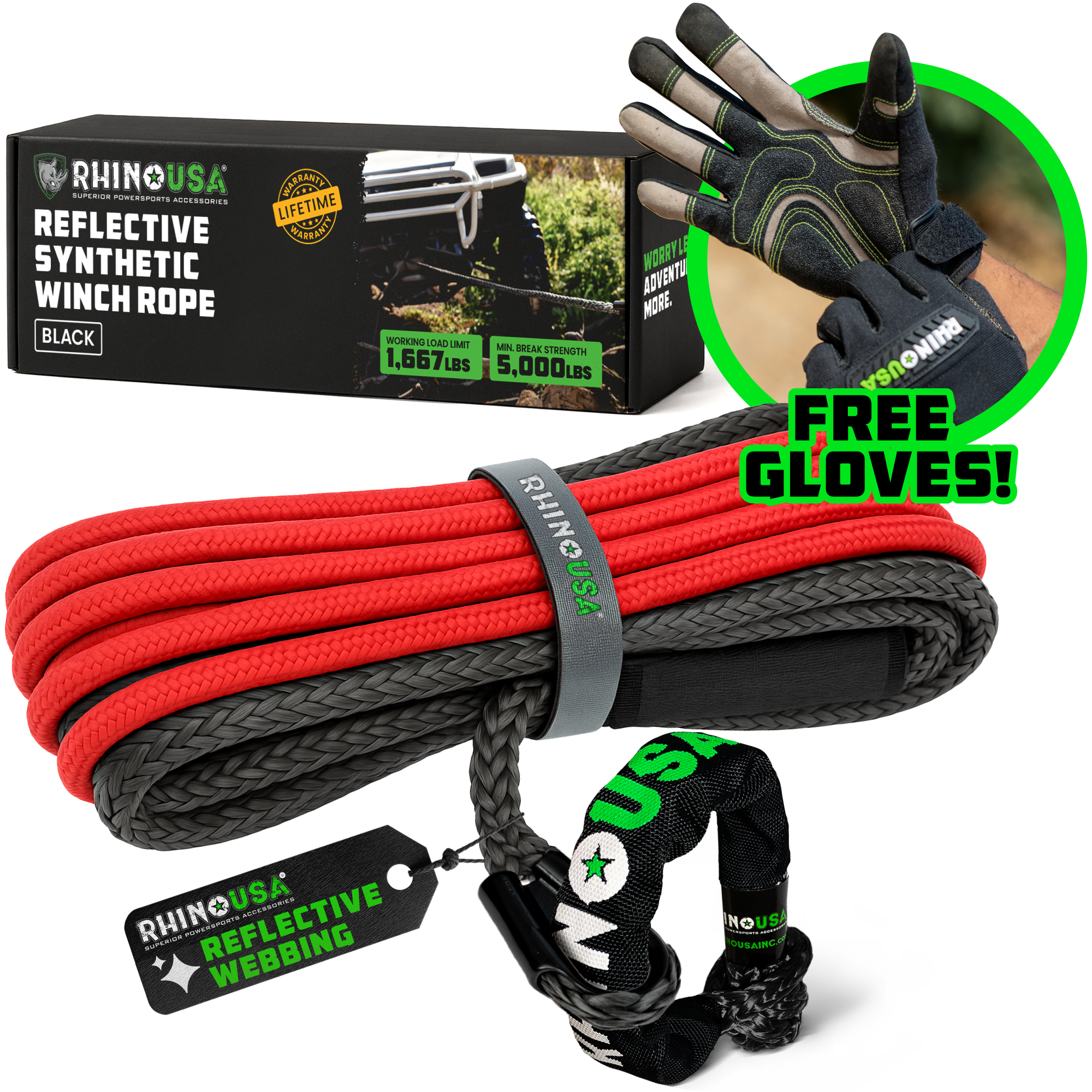 Synthetic Winch Rope – Rhino USA