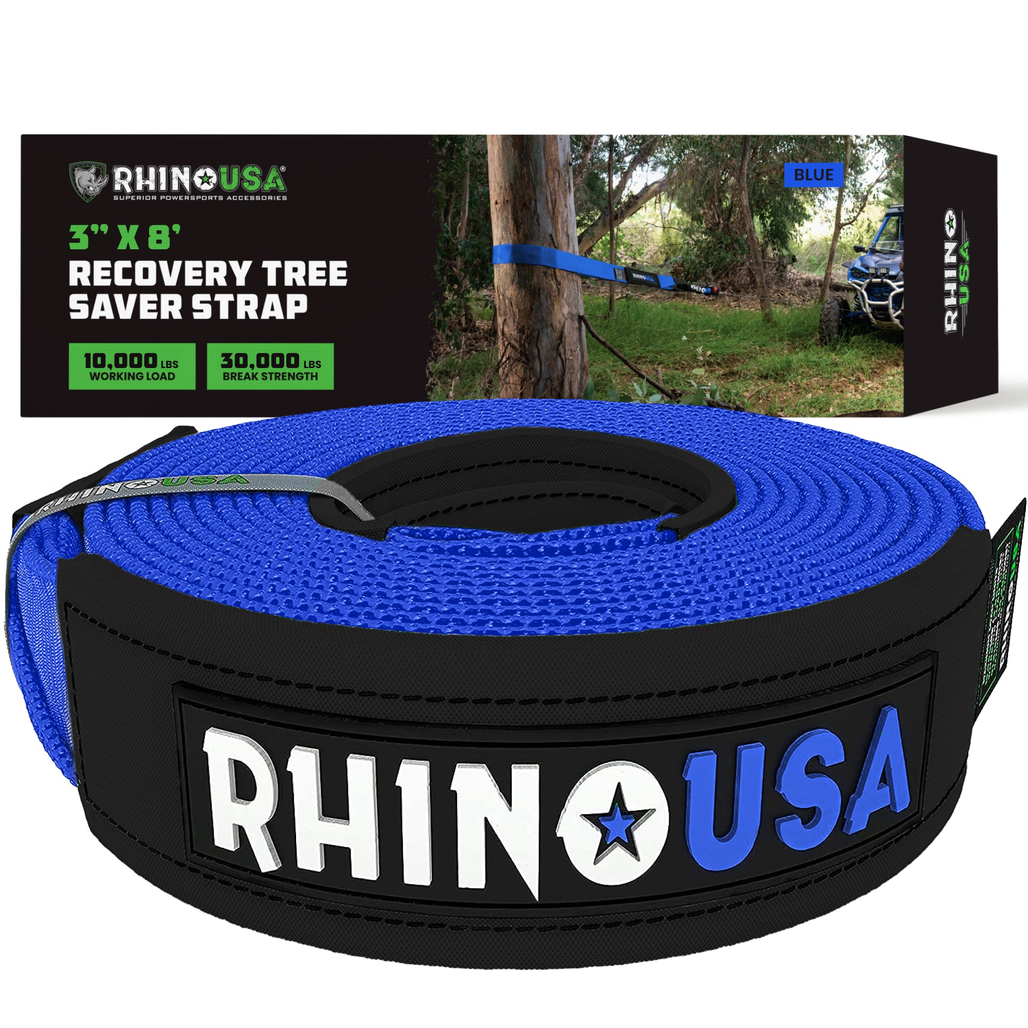 Tree Saver Strap 3In X 8Ft (36,500 Lbs), Includes: Heavy Duty
