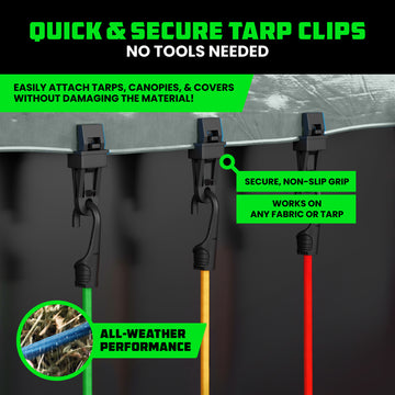 tarp with bungee cords Rhino USA RHINO-28-BNGE