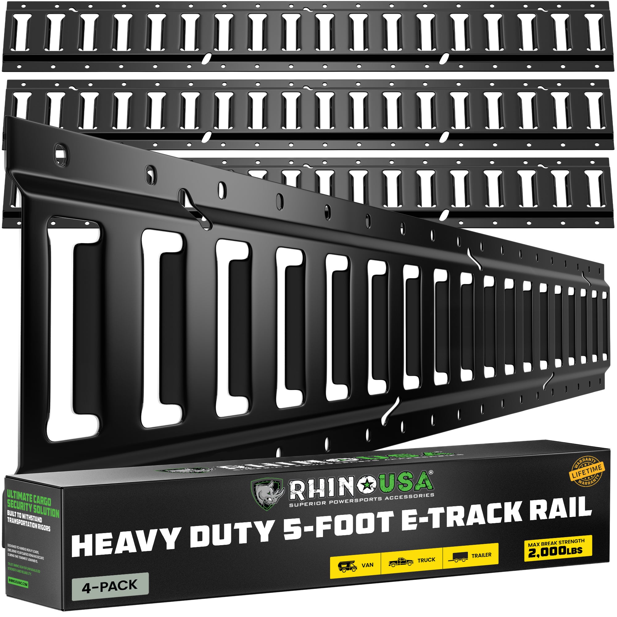 Track Rails Small E-Track Tie-Down Straps - Rhino USA