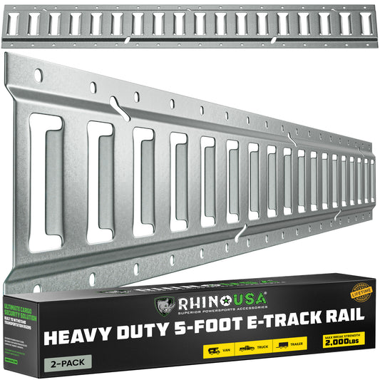 E Track Ratchet Tie Down Straps (4-Pack) - Rhino USA
