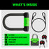 Heavy-Duty Bike Lock Set