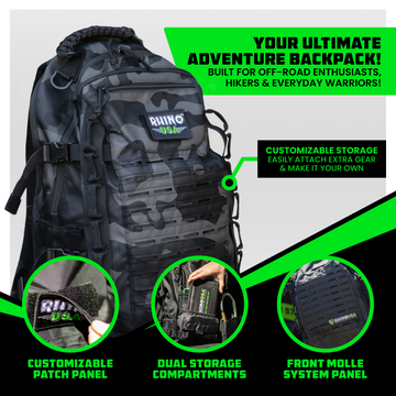 バッグパック/リュック ORIBAGU_BLACK CAMO RHINO(small) Rhino USA Tactical Backpack