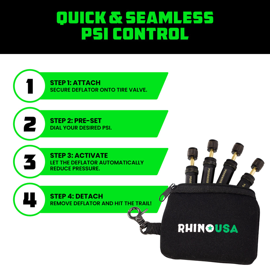 10-30 PSI Adjustable Tire Deflator Kit – Rhino USA