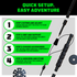 Tactical Hiking Stick w/ Integrated Survival Kit