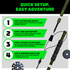 Tactical Hiking Stick w/ Integrated Survival Kit
