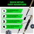Tactical Hiking Stick w/ Integrated Survival Kit