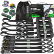 Rhino USA Ratchet Tie-Down Straps, 4-Pack, 1 in x 15 ft, Black for 2014-2026 Chevrolet Silverado 1500