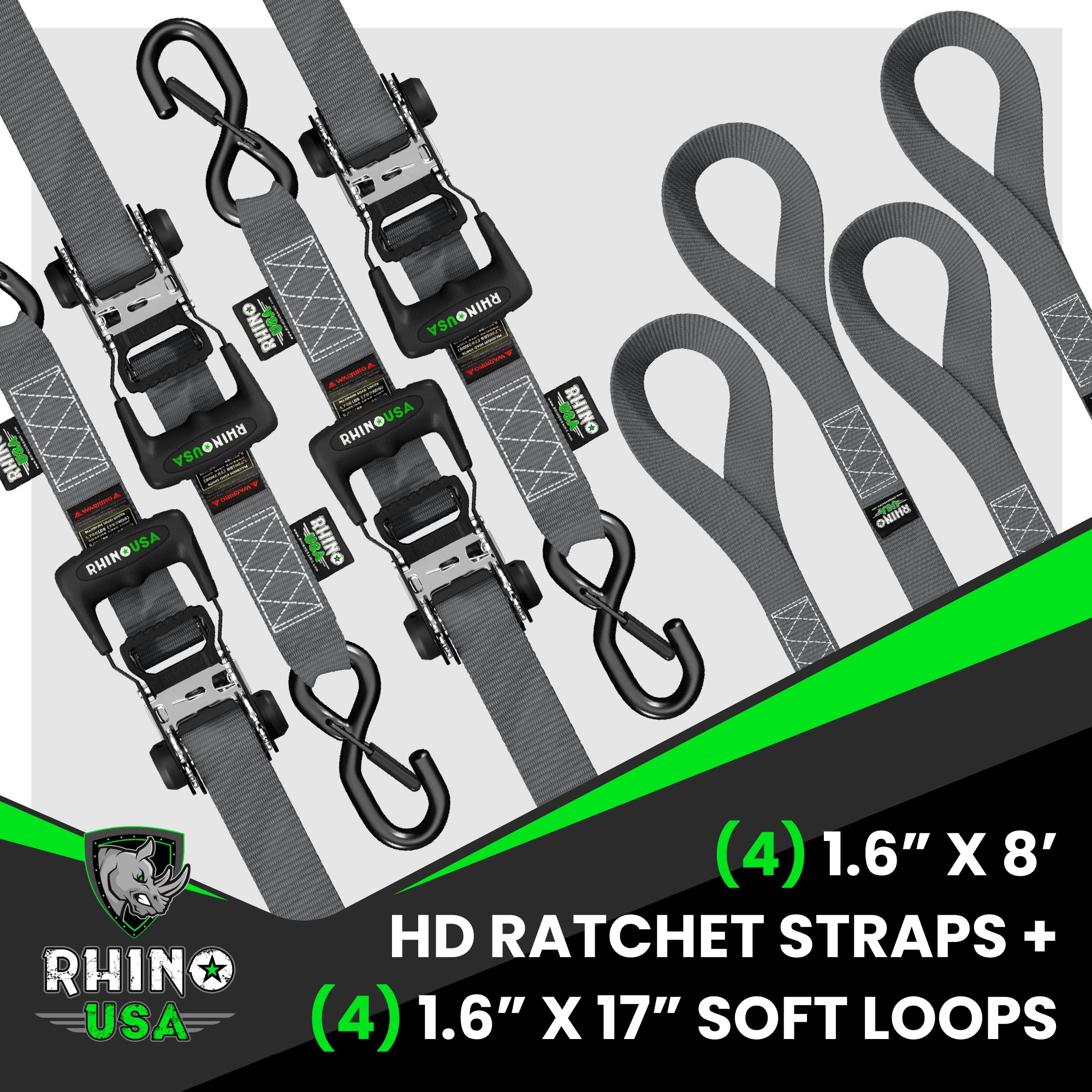 Sangles De Serrage Ratchet Heavy-Duty 4 Pièces 32cm - Attaches Réutilisables Avec Boucle Métal