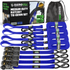 1" x 15' Ratchet Tie-Down Set (4-Pack)