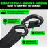 1" x 10' Retractable Ratchet Straps (Retail Packaging)