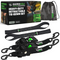 2" x 10' Retractable Ratchet Straps