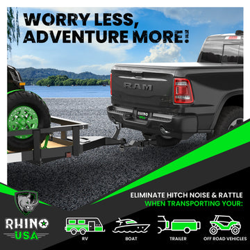 Roane Concepts 1" Thick Foam Hitch Silencer Pad - Fits 2" Receiver, Stops Rattle (RR21222)