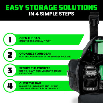 How to organize jeep recovery gear for different trips