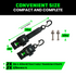 2" x 43" Retractable Transom Tie-Down Straps (2-Pack)