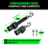 2" x 43" Retractable Transom Tie-Down Straps (2-Pack)