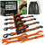 1" x 10' Retractable Ratchet Straps