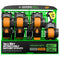 Retail packaging display of Rhino USA 1" x 10' retractable ratchet straps 4-pack in orange