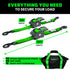 2" x 10' Retractable Ratchet Straps
