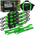 2" x 10' Retractable Ratchet Straps